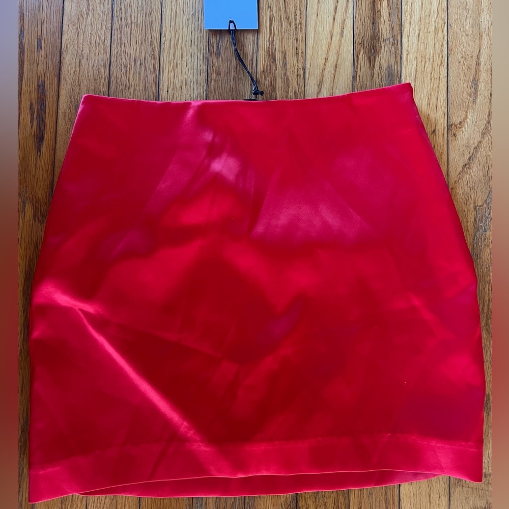 GREY LAB Vibrant Red Pencil Skirt